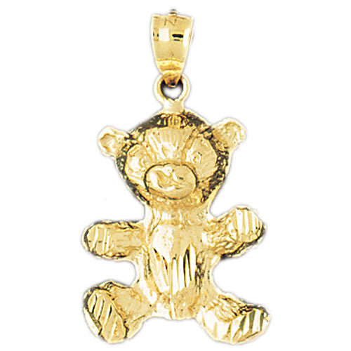 14K GOLD CHARM - TEDDY BEAR #2452