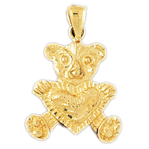 14K GOLD CHARM - TEDDY BEAR #2462