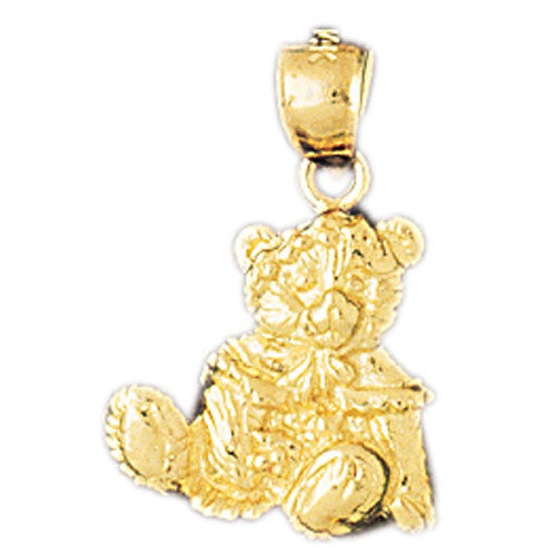 14K GOLD CHARM - TEDDY BEAR #2463