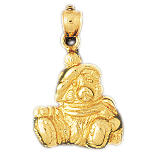 14K GOLD CHARM - TEDDY BEAR #2466