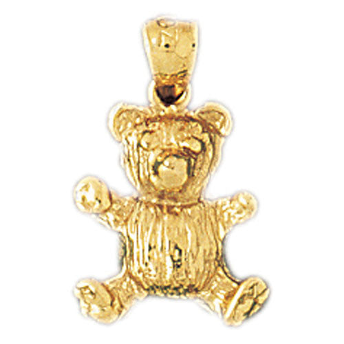 14K GOLD CHARM - TEDDY BEAR #2467