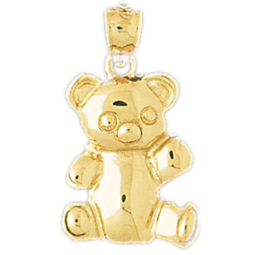 14K GOLD CHARM - TEDDY BEAR #2468