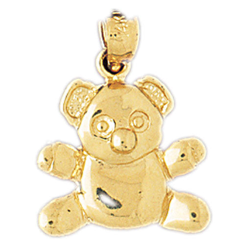 14K GOLD CHARM - TEDDY BEAR #2469