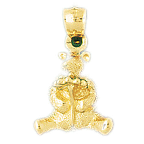 14K GOLD CHARM - TEDDY BEAR #2471