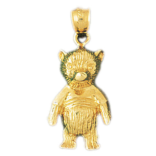 14K GOLD CHARM - TEDDY BEAR #2474