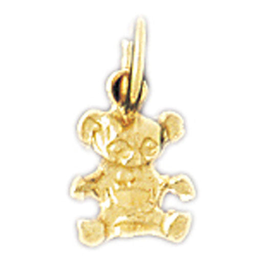 14K GOLD CHARM - TEDDY BEAR #2476
