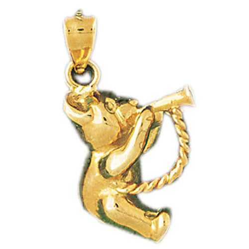 14K GOLD CHARM - TEDDY BEAR #2478