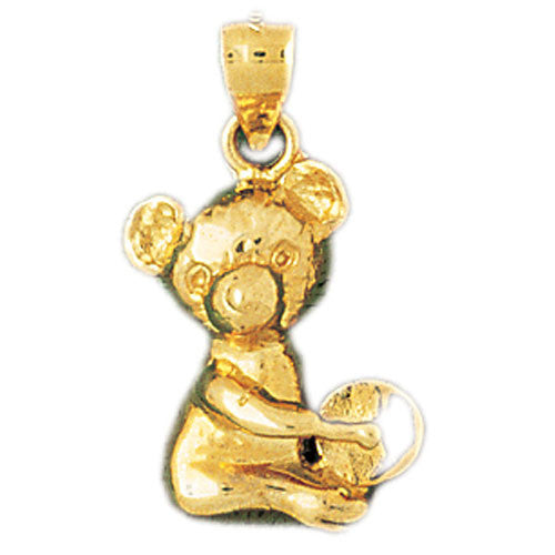 14K GOLD CHARM - TEDDY BEAR #2479