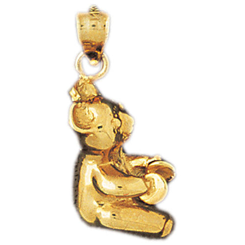 14K GOLD CHARM - TEDDY BEAR #2481