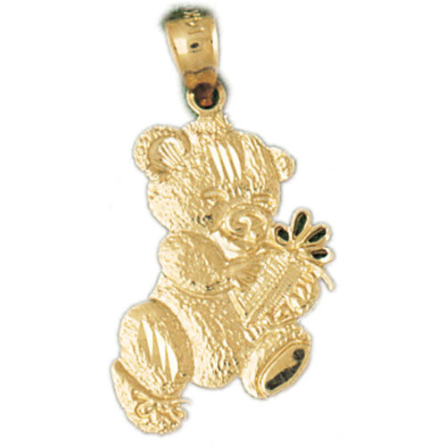 14K GOLD CHARM - TEDDY BEAR #2483