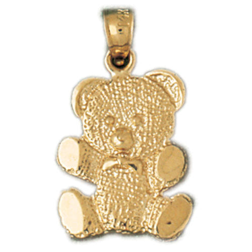 14K GOLD CHARM - TEDDY BEAR #2484