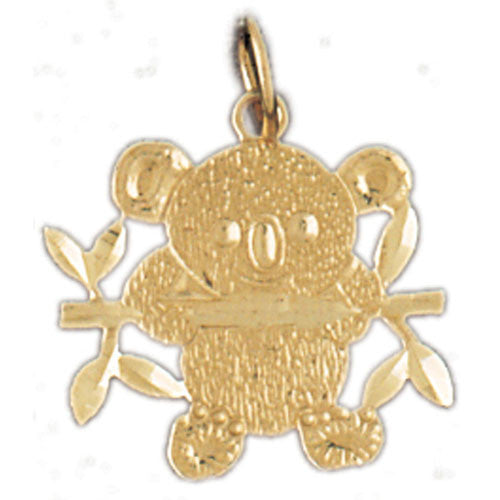 14K GOLD CHARM - TEDDY BEAR #2486