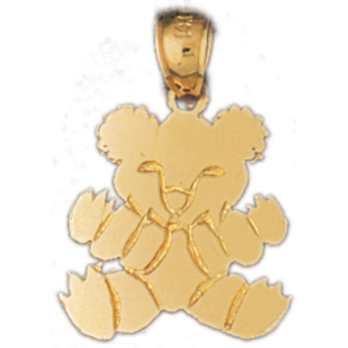 14K GOLD CHARM - TEDDY BEAR #2489