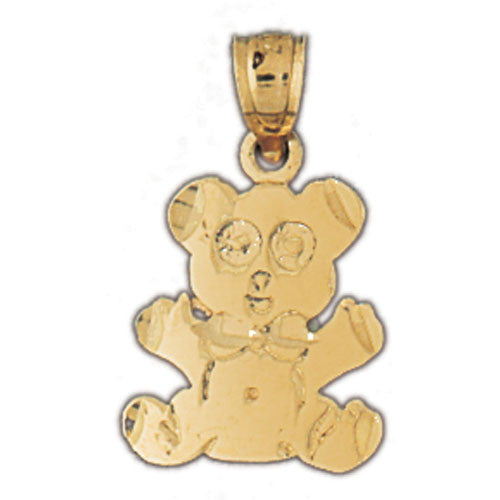 14K GOLD CHARM - TEDDY BEAR #2490