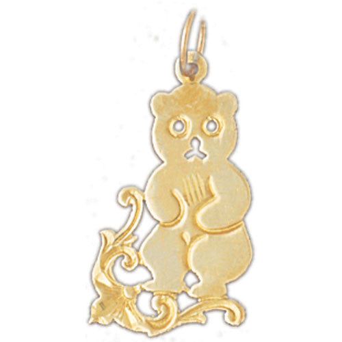 14K GOLD CHARM - TEDDY BEAR #2491