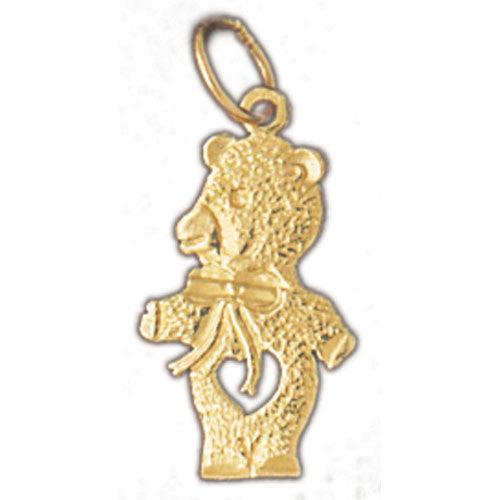 14K GOLD CHARM - TEDDY BEAR #2493