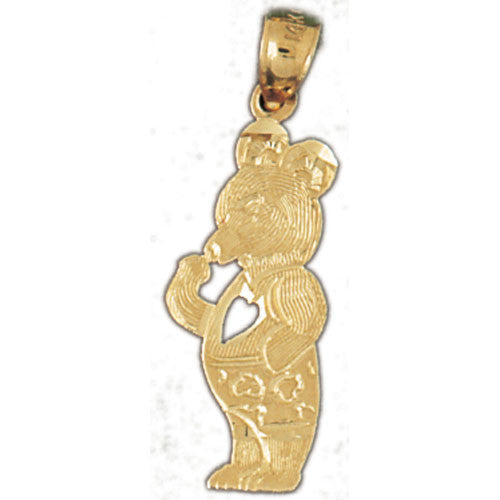 14K GOLD CHARM - TEDDY BEAR #2494