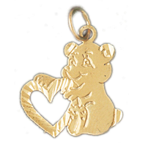 14K GOLD CHARM - TEDDY BEAR #2497