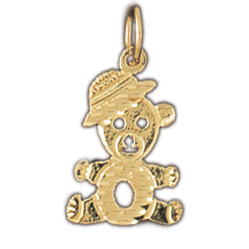 14K GOLD CHARM - TEDDY BEAR #2499