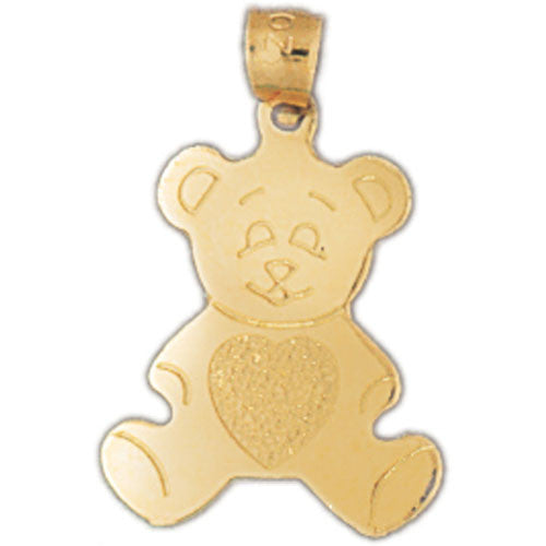 14K GOLD CHARM - TEDDY BEAR #2502