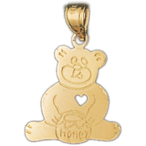 14K GOLD CHARM - TEDDY BEAR #2503