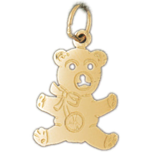 14K GOLD CHARM - TEDDY BEAR #2504