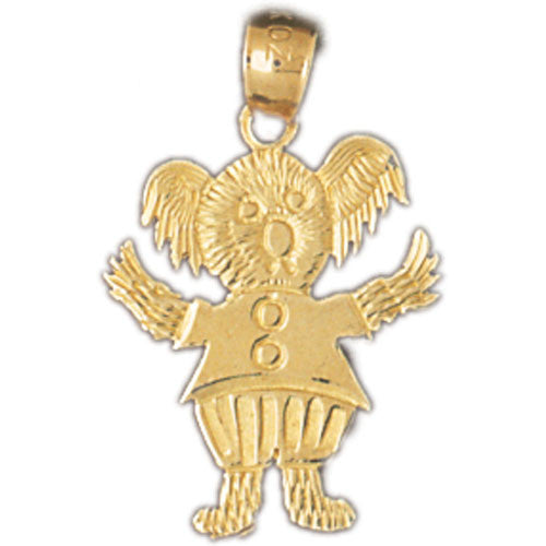 14K GOLD CHARM - TEDDY BEAR #2506