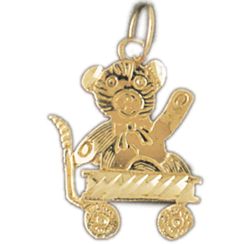 14K GOLD CHARM - TEDDY BEAR #2507