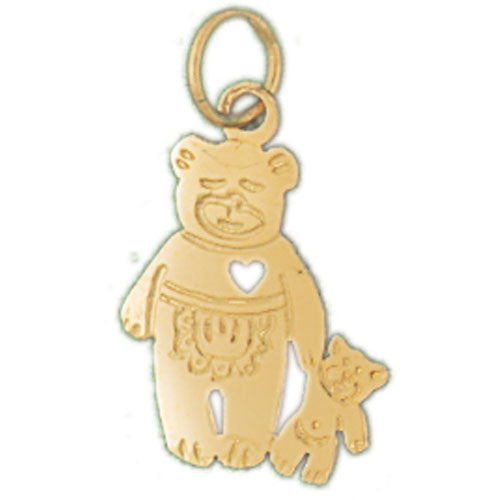 14K GOLD CHARM - TEDDY BEAR #2508