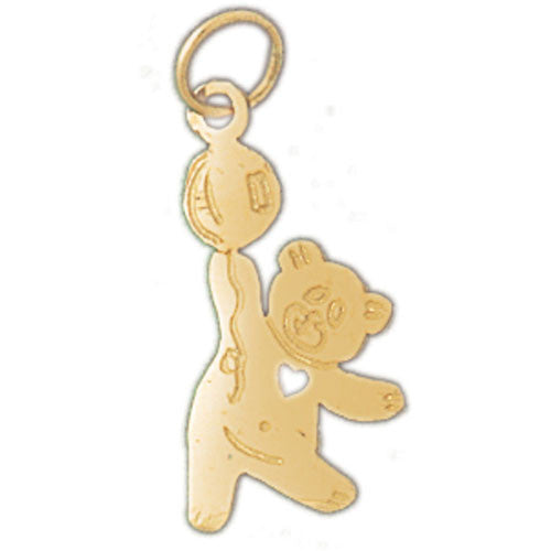 14K GOLD CHARM - TEDDY BEAR #2511