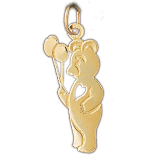 14K GOLD CHARM - TEDDY BEAR #2512