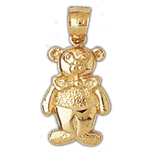 14K GOLD CHARM - TEDDY BEAR #2515