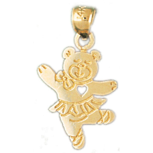 14K GOLD CHARM - TEDDY BEAR #2517