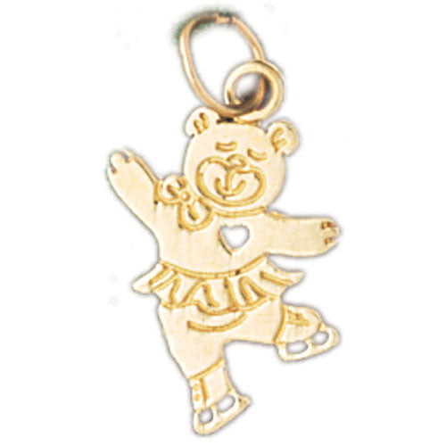 14K GOLD CHARM - TEDDY BEAR #2518