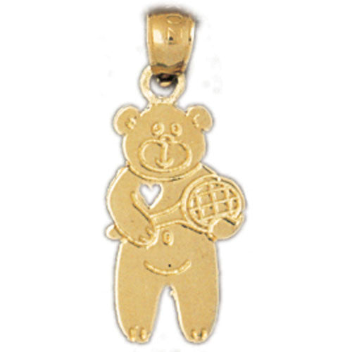 14K GOLD CHARM - TEDDY BEAR #2520