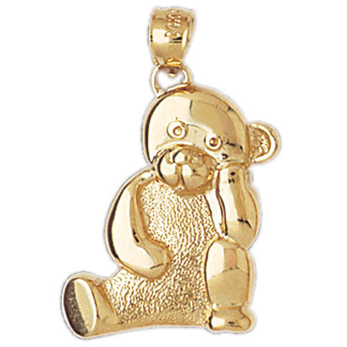 14K GOLD CHARM - TEDDY BEAR #2521