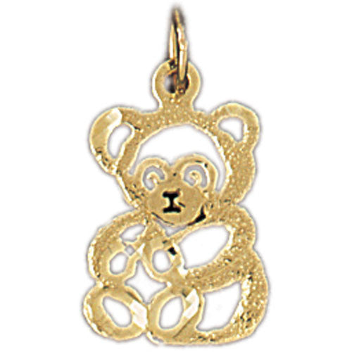 14K GOLD CHARM - TEDDY BEAR #2529