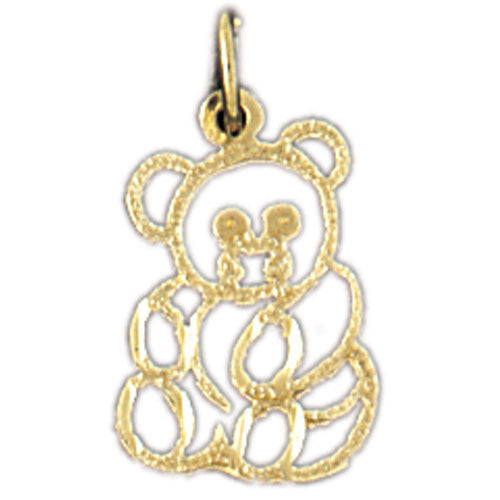 14K GOLD CHARM - TEDDY BEAR #2530