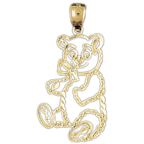 14K GOLD CHARM - TEDDY BEAR #2531