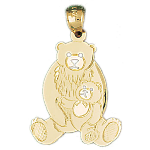 14K GOLD CHARM - TEDDY BEAR #2538