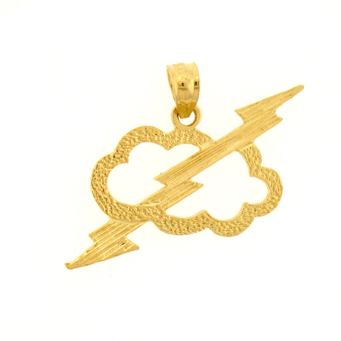 14K GOLD CHARM - THUNDERCLOUD #5681