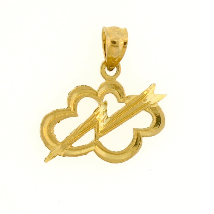 14K GOLD CHARM - THUNDERCLOUD #5682