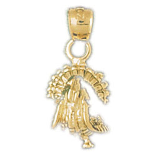 14K GOLD CHARM - TURKEY #2290