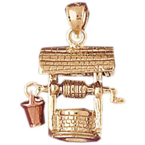 14K GOLD CHARM - WELL #7006