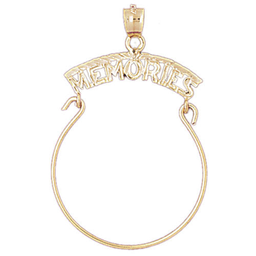 14K GOLD CHARM HOLDER # 4214