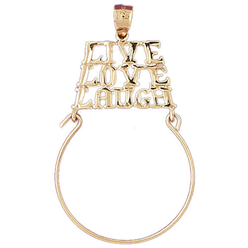 14K GOLD CHARM HOLDER # 4221