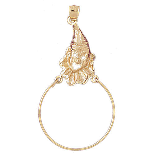 14K GOLD CHARM HOLDER # 4223