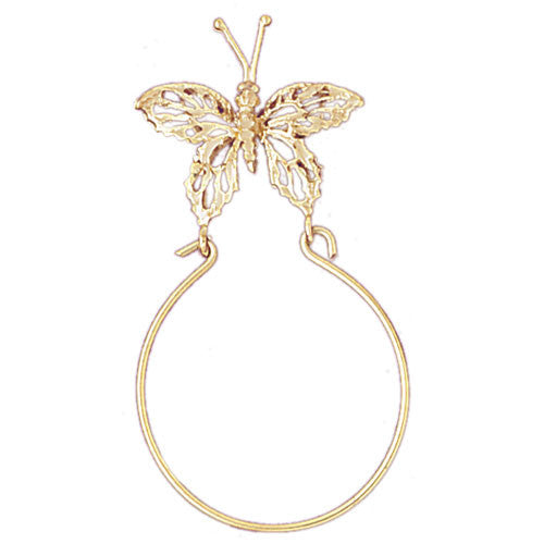 14K GOLD CHARM HOLDER # 4226