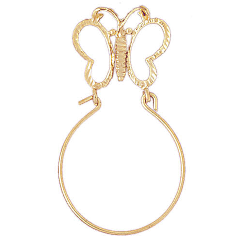 14K GOLD CHARM HOLDER # 4229