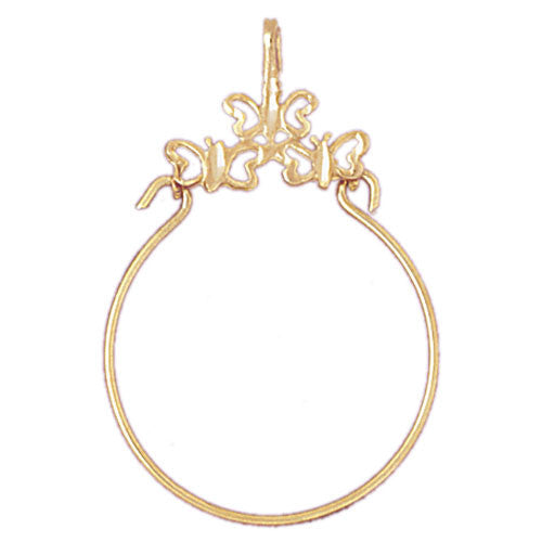 14K GOLD CHARM HOLDER # 4230